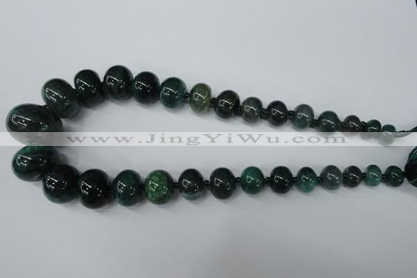 CAG5427 8*12mm – 20*30mm rondelle dragon veins agate beads
