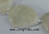 CAG5480 15.5 inches 22*30mm - 30*40mm freeform agate gemstone beads