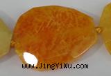 CAG5486 15.5 inches 30*35mm – 35*40mm faceted freeform agate beads