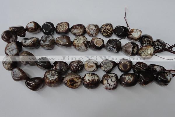 CAG5522 15.5 inches 15*17mm - 17*20mm nuggets agate gemstone beads