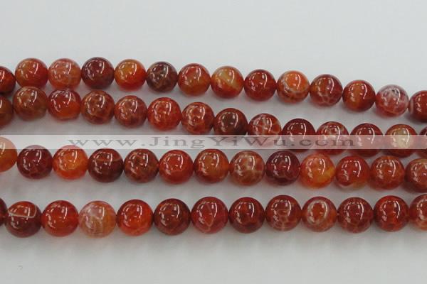 CAG5564 15.5 inches 12mm round natural fire agate beads wholesale