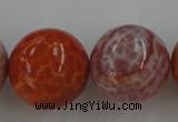 CAG5568 15.5 inches 20mm round natural fire agate beads wholesale