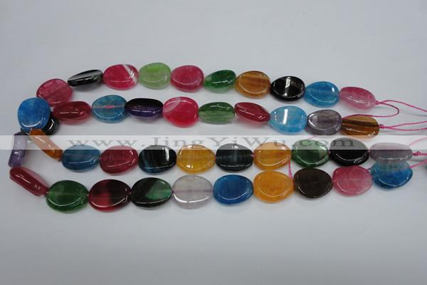 CAG5624 15 inches 15*28mm oval dragon veins agate beads wholesale