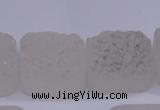 CAG5980 15.5 inches 20*20mm square white agate gemstone beads