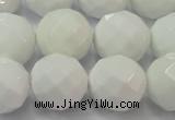 CAG6104 15.5 inches 12mm faceted round white agate gemstone beads