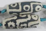 CAG6215 15 inches 15*40mm rice tibetan agate gemstone beads