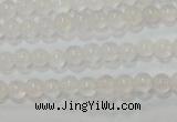 CAG6500 15.5 inches 4mm round Brazilian white agate beads