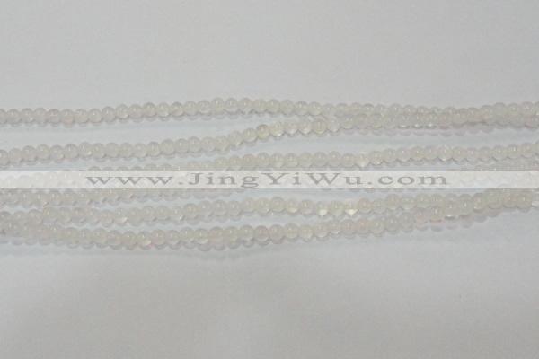 CAG6500 15.5 inches 4mm round Brazilian white agate beads