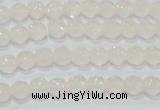 CAG6510 15.5 inches 4mm faceted round Brazilian white agate beads