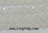 CAG6511 15.5 inches 6mm faceted round Brazilian white agate beads