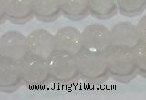 CAG6514 15.5 inches 12mm faceted round Brazilian white agate beads