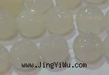 CAG6516 15.5 inches 16mm faceted round Brazilian white agate beads