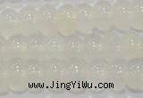 CAG6522 15.5 inches 6*10mm rondelle Brazilian white agate beads