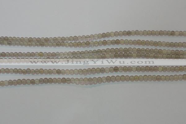 CAG6530 15.5 inches 3mm round Brazilian grey agate beads