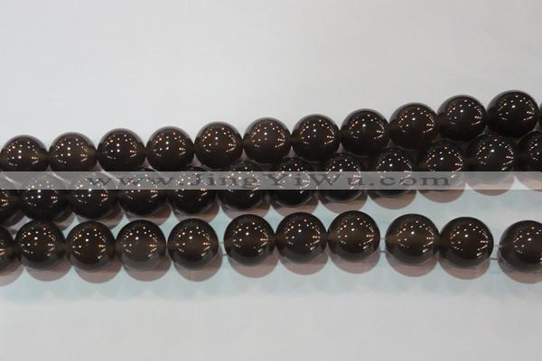 CAG6532 15.5 inches 18mm round Brazilian grey agate beads