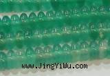 CAG6620 15.5 inches 3*6mm rondelle green agate gemstone beads