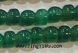 CAG6628 15.5 inches 8*13mm peanut-shaped green agate gemstone beads