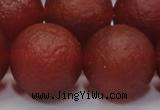 CAG6705 15 inches 18mm round red pilates agate beads