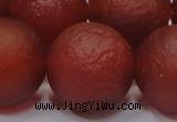 CAG6706 15 inches 20mm round red pilates agate beads