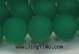 CAG6732 15 inches 12mm round green pilates agate beads