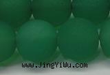 CAG6734 15 inches 16mm round green pilates agate beads