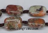 CAG7030 15.5 inches 13*18mm rectangle ocean agate gemstone beads