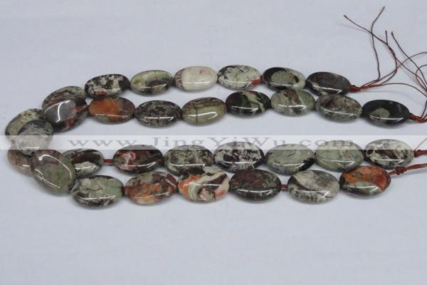 CAG7040 15.5 inches 18*25mm oval ocean agate gemstone beads