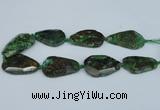 CAG7074 15.5 inches 25*35mm - 35*50mm faceted freeform ocean agate beads
