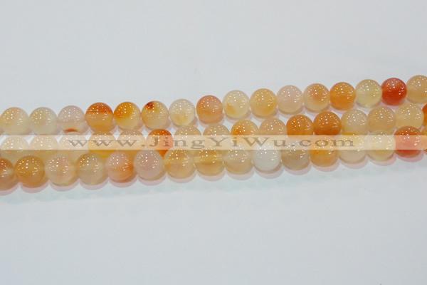 CAG7134 15.5 inches 12mm round red agate gemstone beads
