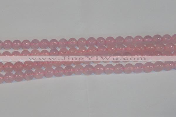 CAG7152 15.5 inches 10mm round pink agate gemstone beads