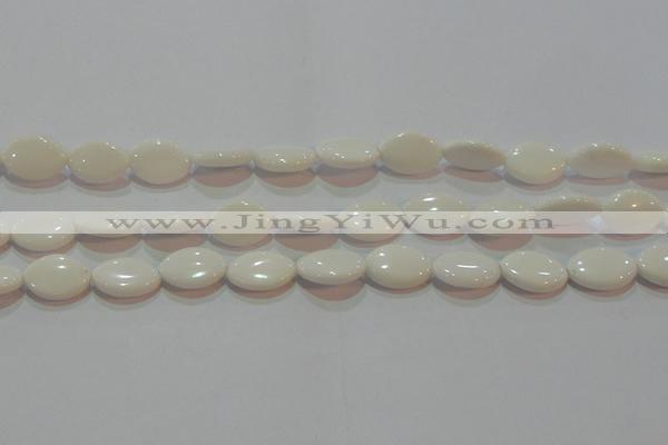 CAG7230 15.5 inches 13*18mm marquise white agate gemstone beads