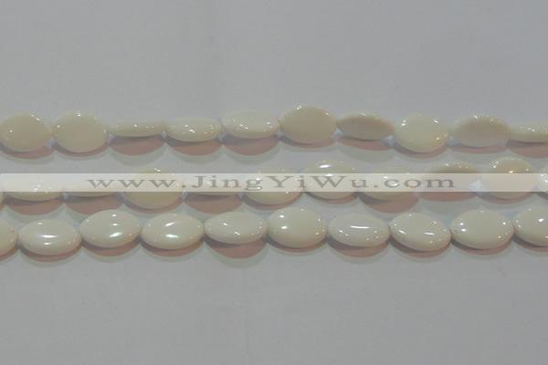CAG7231 15.5 inches 15*20mm marquise white agate gemstone beads