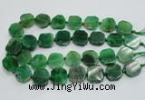 CAG7360 15.5 inches 18*20mm - 20*22mm octagonal dragon veins agate beads
