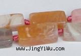 CAG7373 15.5 inches 8*20mm - 10*25mm cuboid dragon veins agate beads