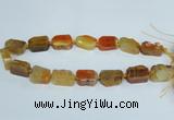 CAG7388 15.5 inches 15*20mm - 18*25mm freeform dragon veins agate beads