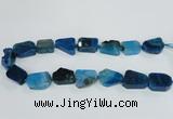 CAG7395 15.5 inches 18*25mm - 20*28mm freeform dragon veins agate beads