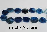 CAG7400 15.5 inches 25*25mm - 30*35mm freeform dragon veins agate beads