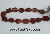 CAG7408 15.5 inches 20*25mm - 25*30mm freeform dragon veins agate beads