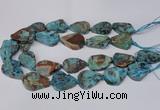 CAG7434 15.5 inches 20*30mm - 25*35mm freeform ocean agate beads
