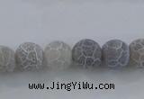 CAG7481 15.5 inches 10mm round frosted agate beads wholesale