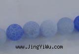 CAG7532 15.5 inches 16mm round frosted agate beads wholesale