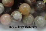 CAG766 15.5 inches 14mm round yellow agate gemstone beads wholesale