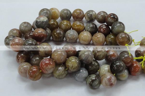 CAG769 15.5 inches 20mm round yellow agate gemstone beads wholesale