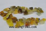 CAG8543 Top drilled 15*20mm - 25*30mm freeform dragon veins agate beads