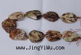 CAG8640 15.5 inches 30*40mm - 35*45mm freeform ocean agate beads