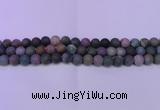 CAG8864 15.5 inches 12mm round matte india agate beads