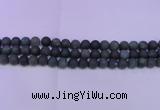 CAG8881 15.5 inches 6mm round matte moss agate beads