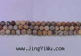 CAG8893 15.5 inches 10mm round matte crazy lace agate beads