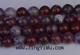 CAG9120 15.5 inches 4mm round red lightning agate beads