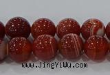 CAG9177 15.5 inches 6mm round line agate beads wholesale